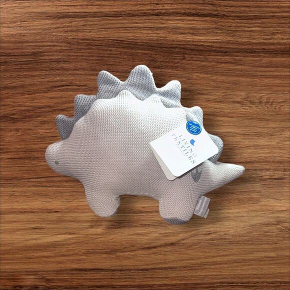Shiloh Stegosaurus Knitted Soft Baby Toy Rattle Gift Living Textile - Picture 6 of 8